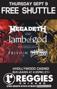 SHUTTLE TO Megadeth & Lamb of God