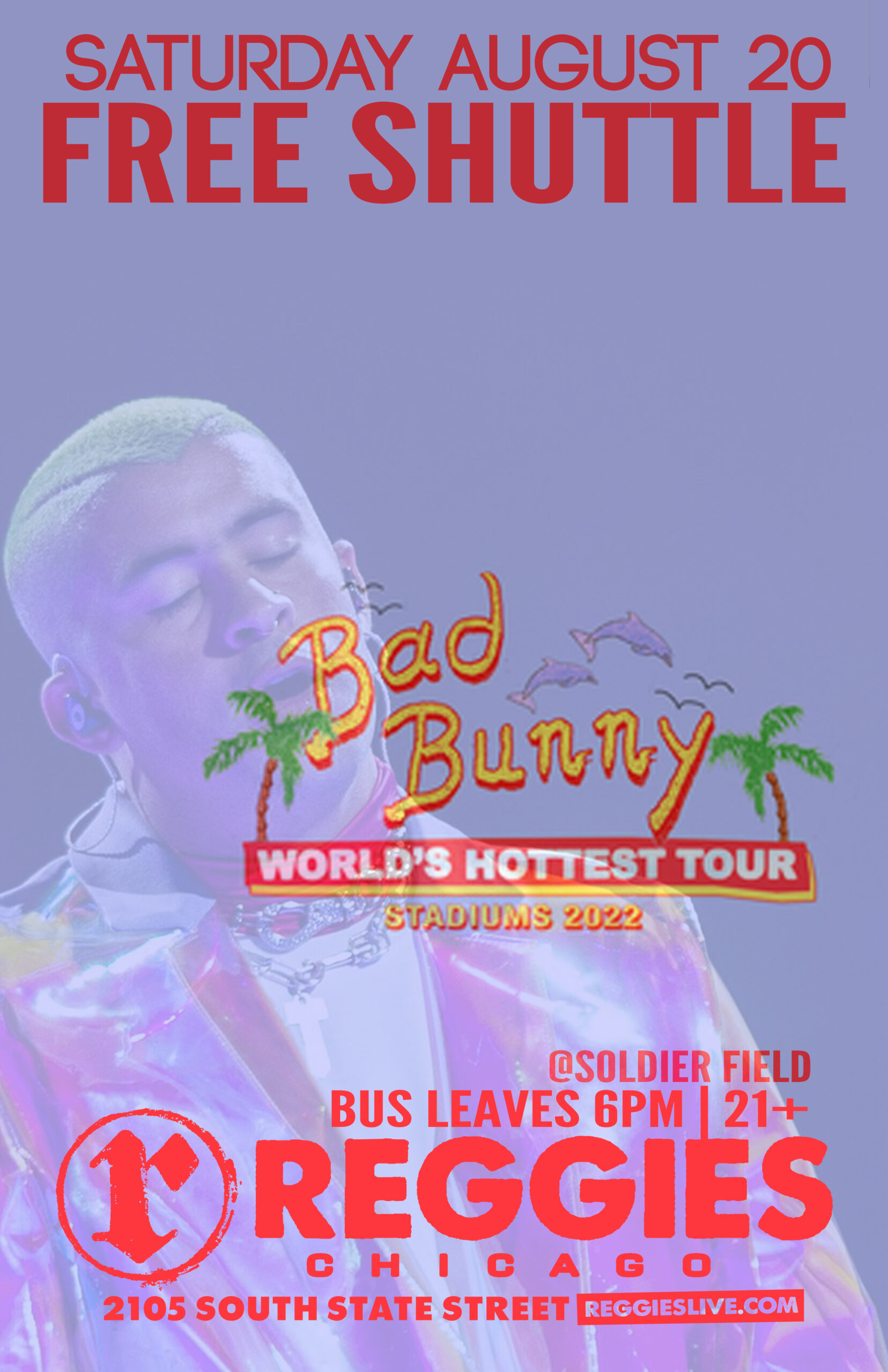 Bad Bunny San Diego Tour Poster - Bunbotee