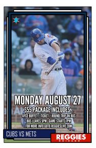 CUBS VS METS AT WRIGLEY TICKET PACKAGE