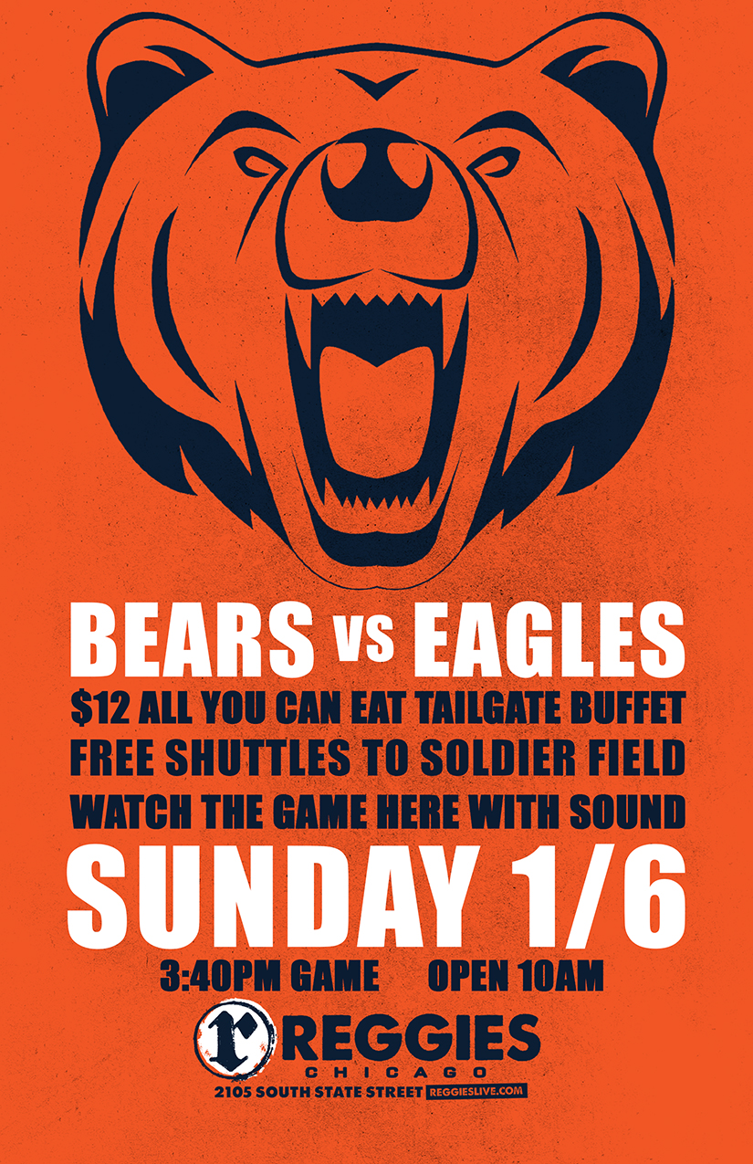 Chicago Bears vs Green Bay Packers - Reggies Chicago