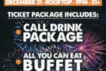 Reggies Rooftop New Years Eve Package 2025