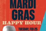 New Belgium X Reggies Mardi Gras Happy Hour